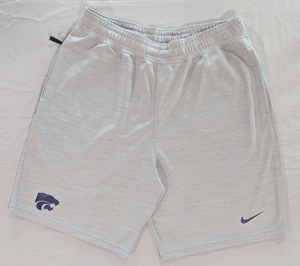 Kansas State Wildcats Shorts Mens XL Gray NCAA Basketball Nike Dri Fit Training